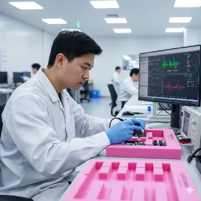 Kỹ sư kiểm tra foam chống tĩnh điện cho linh kiện điện tử